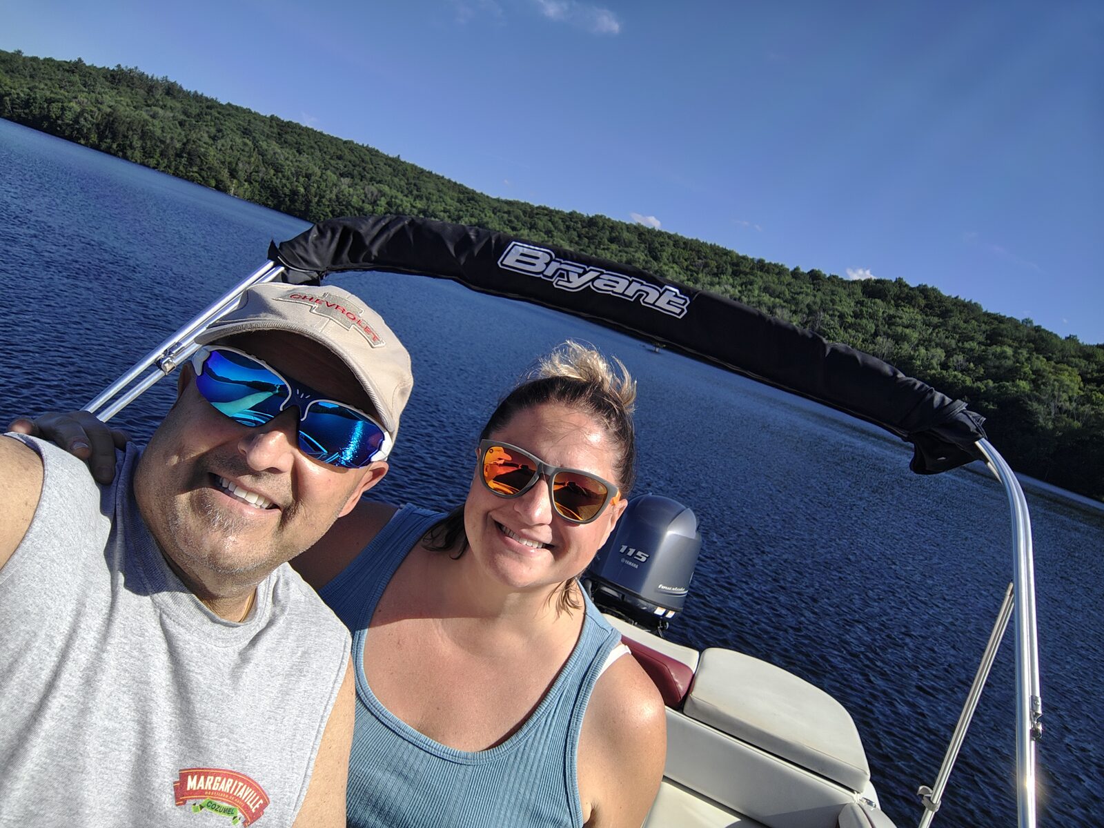 Janeen and Joe on the lake