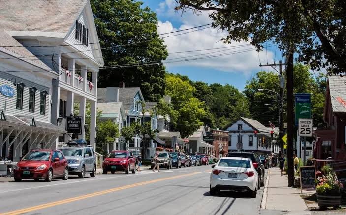 Main Street in downtown Wilmington, Vermont