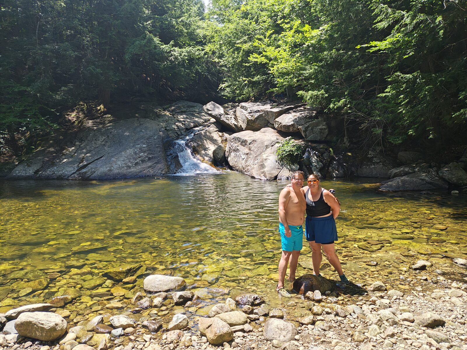 A swimming hole with waterfall near Wilmington