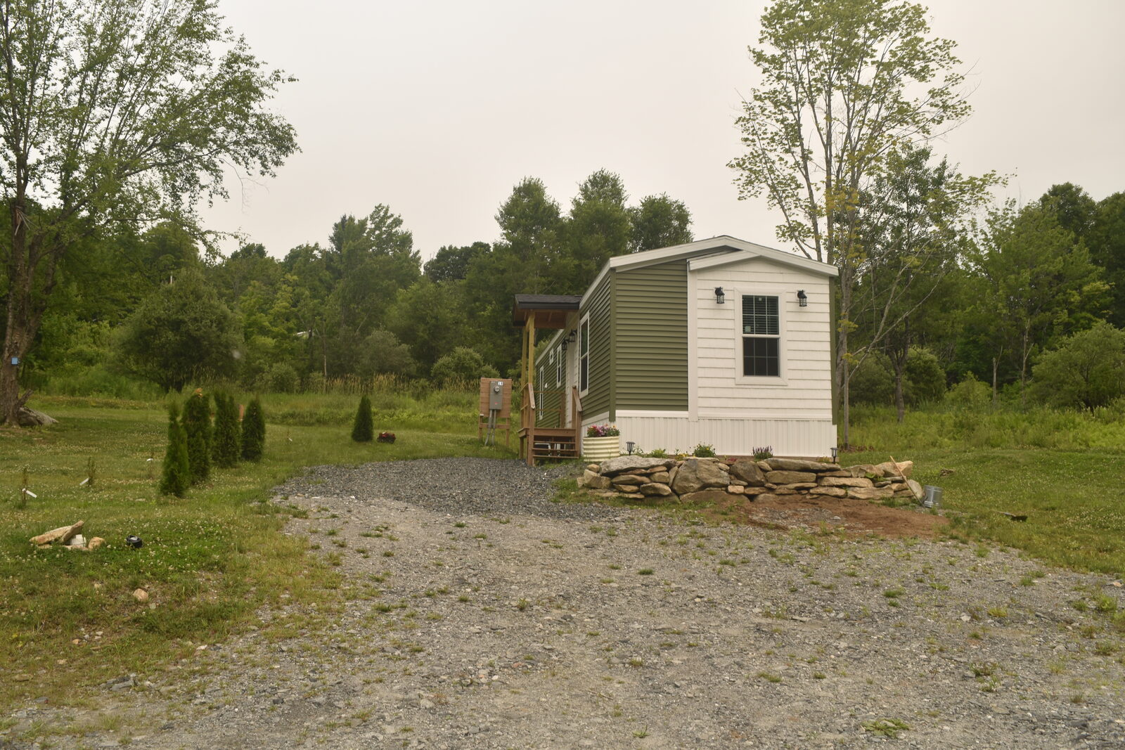 Exterior of Unit B, front view