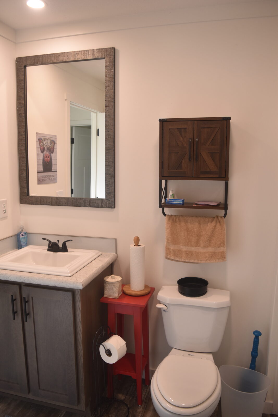 Unit A bathroom vanity