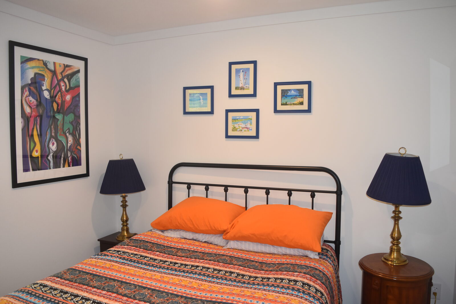 Unit A bedroom, headboard detail